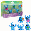 Set Bundle DISNEY STITCH Pack 5 Mini Figure 6cm Pose con Accessori per Collezionisti Regalo Compleanno