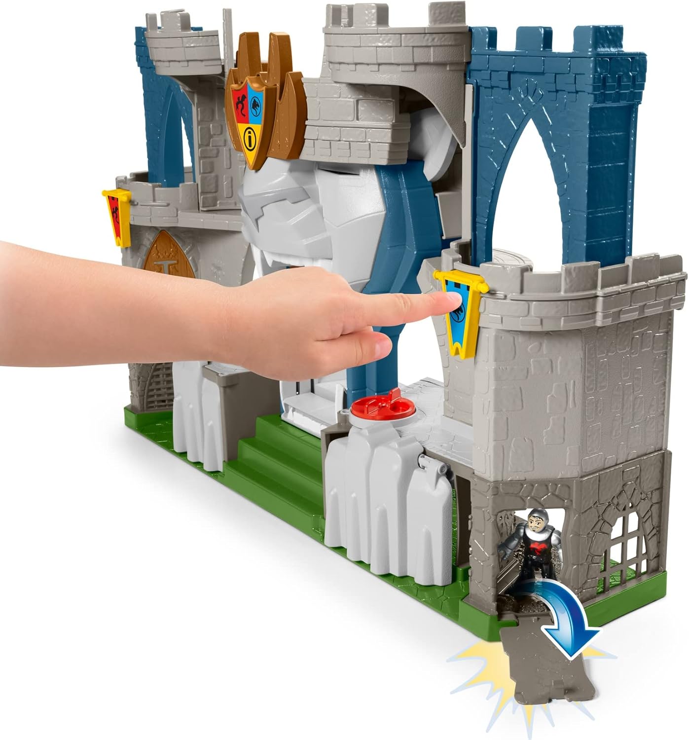 Fisher-Price Imaginext Castello del Leone HCG45 Playset Medievale con Personaggi Torre e Prigione Giocattolo 3+ Anni