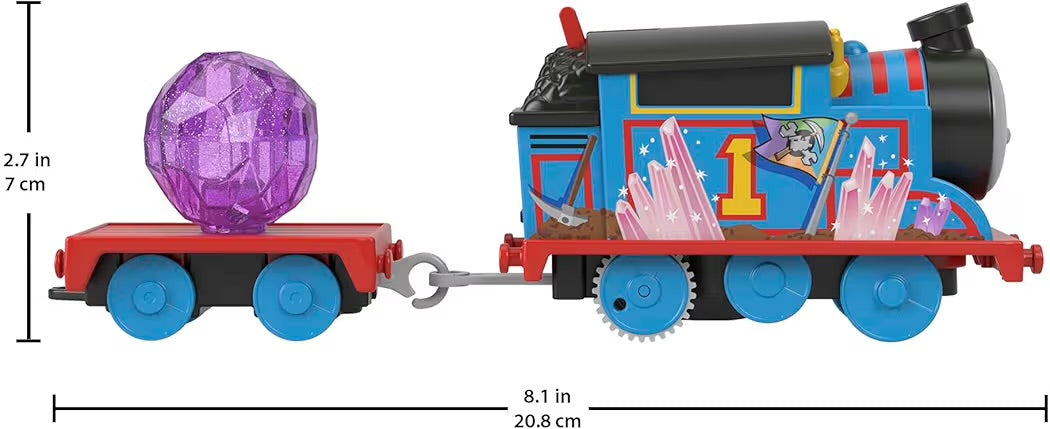 Fisher-Price Thomas il Trenino Set Avventura nella Grotta di Cristallo con Trenino Thomas Motorizzato, Ponte Mobile, 9 Pezzi e 2,5 m di Binari