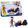 Hasbro Marvel Miles Morales Spider-Man con Motocicletta Giocattolo