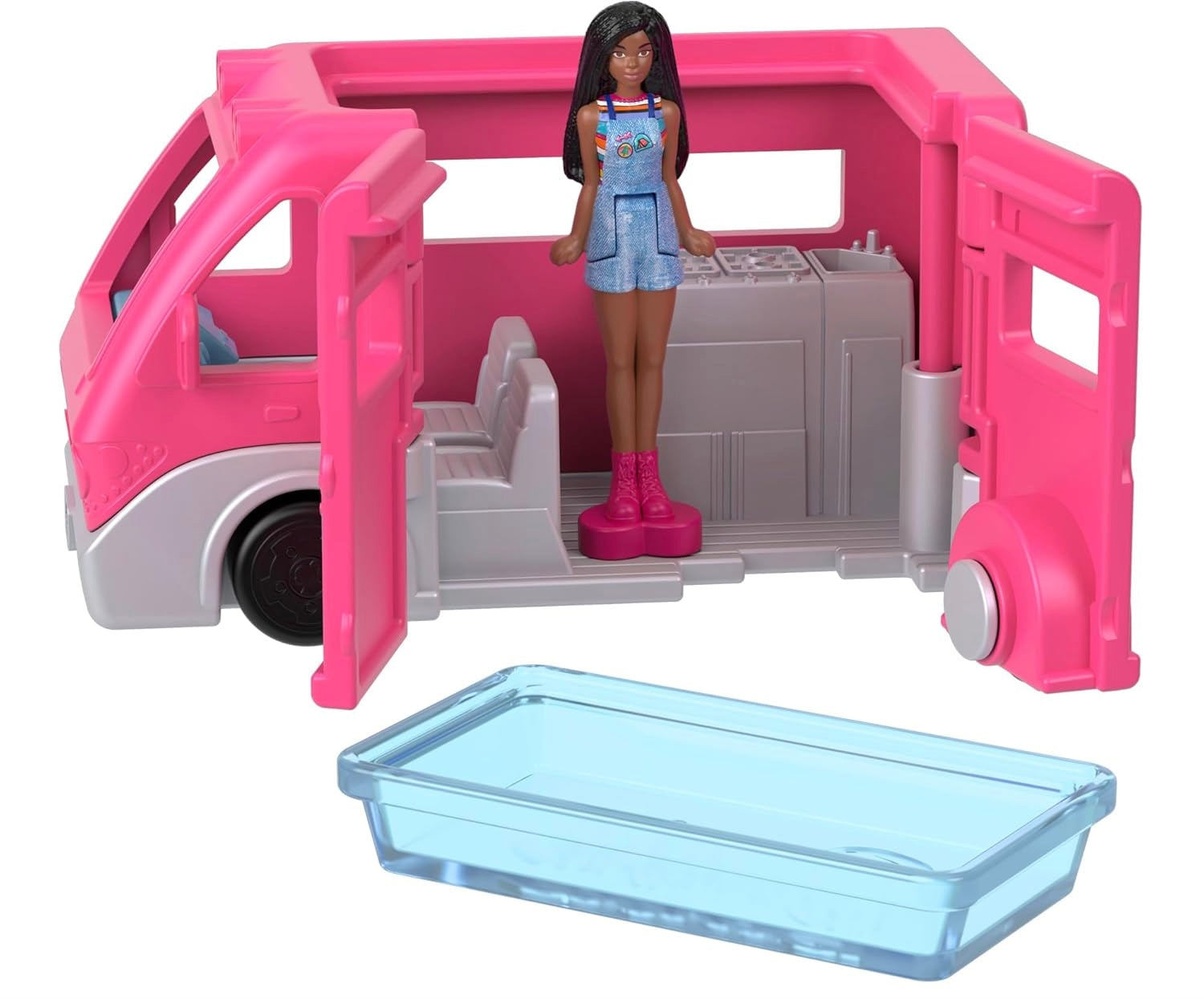 Mattel Barbie Mini BarbieLand Camper dei Sogni HYF39 con Mini Bambola e Veicolo