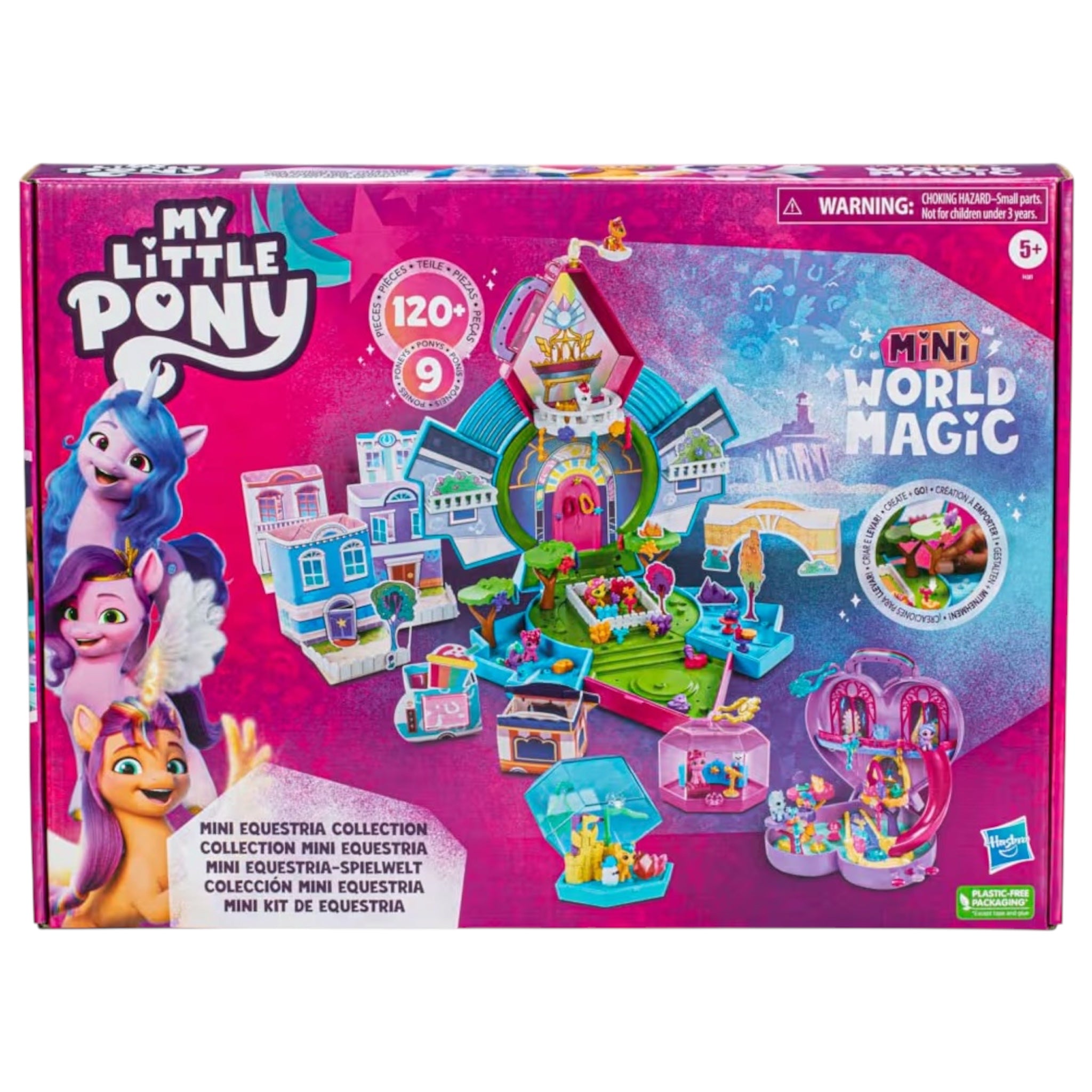 Hasbro My Little Pony Magia del Minimondo Set Mini Equestria Collection Playset Personalizzabile con oltre 120 Pezzi