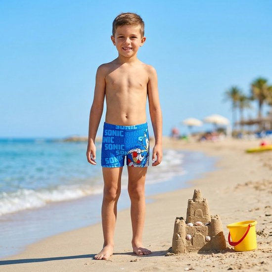 Costume Mare Sonic Boxer da Bagno per Bambini per Mare e Piscina