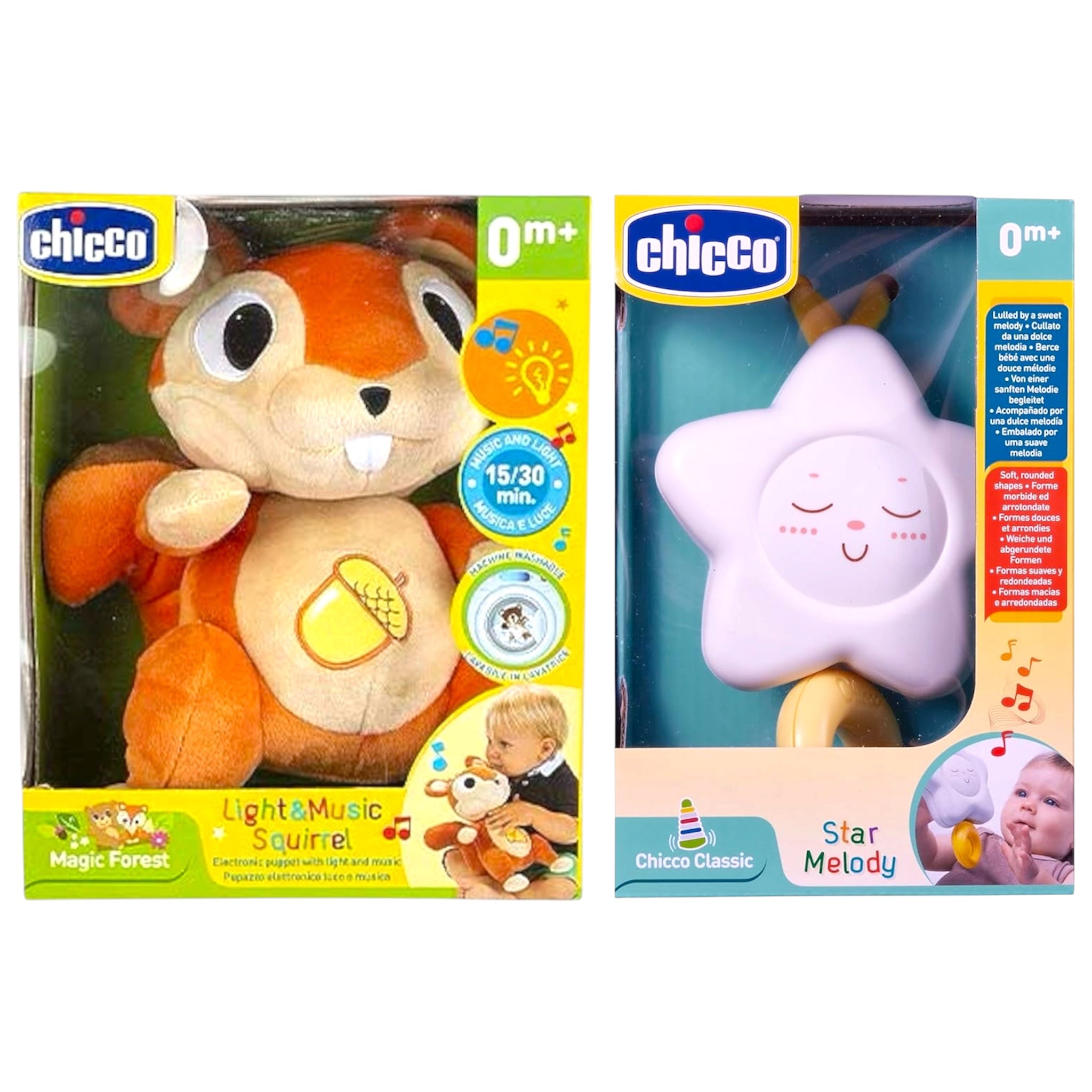 Chicco Scoiattolo Luci Suoni Interattivo 30 cm e Carillon Stella
