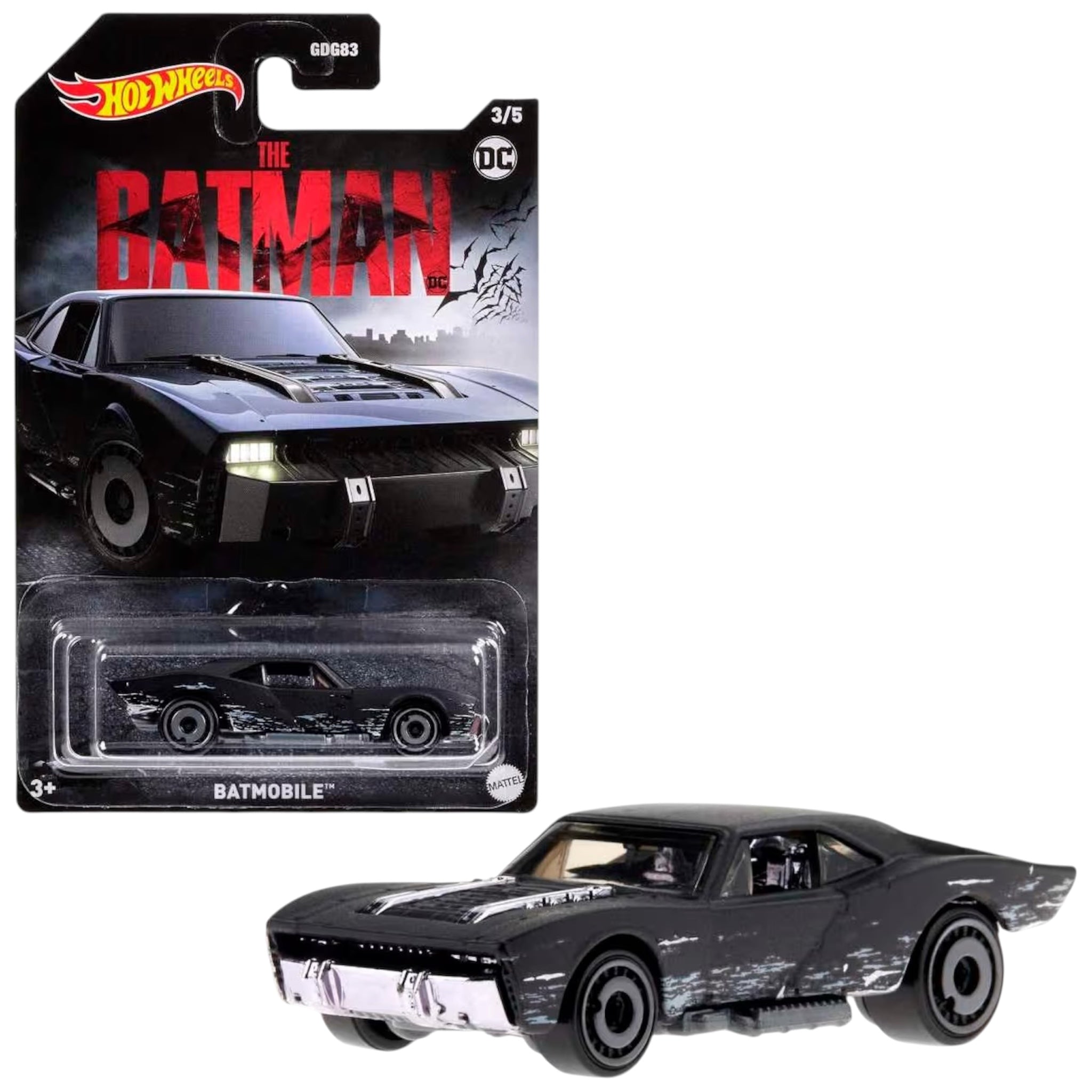 Mattel Hot Wheels - Batman DC Batmobile macchinina The Batman die-cast in scala 1:64 veicolo del Cavaliere Oscuro da collezione