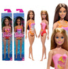 Mattel Barbie Beach Bionda e Castana – Bambole da Spiaggia con Costume da Mare