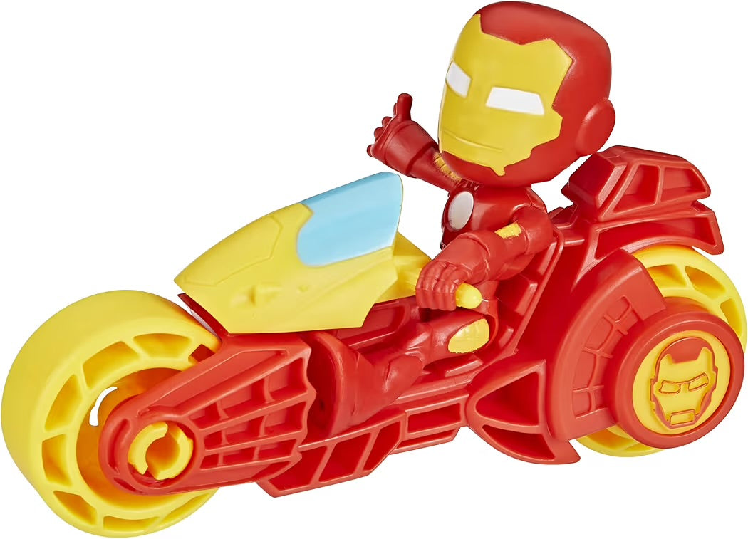 Hasbro Marvel Spidey Iron Man con Motocicletta