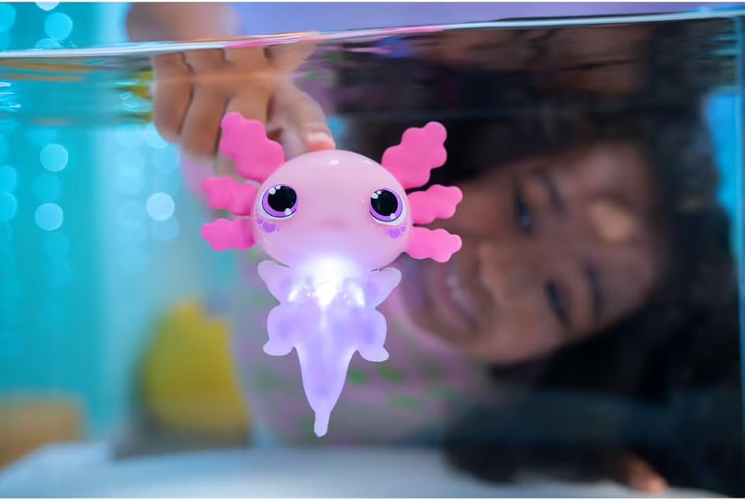 Goliath Animagic Let's Go Axolotl Animale Illuminato Rosa