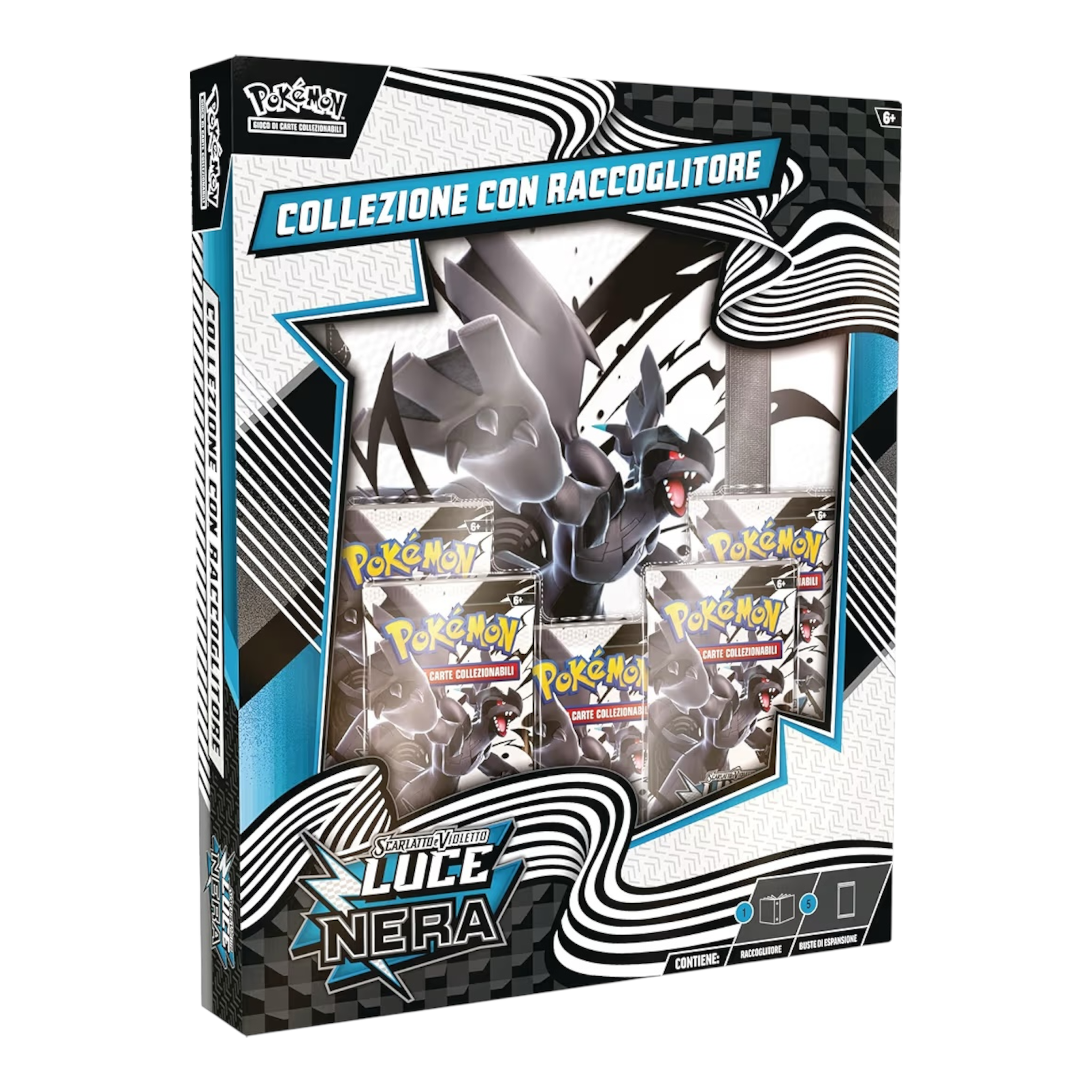 Pokemon Luce Nera Raccoglitore  Con Zekrom