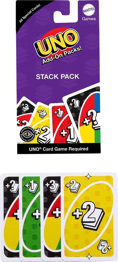 Mattel Games UNO Accumula Pack: Obbliga gli avversari a pescare sempre più carte
