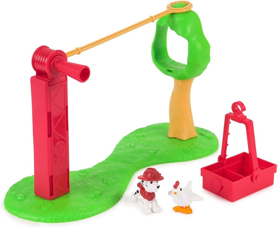 Spin Master Paw Patrol Playset Marshall con Funivia Scivolo