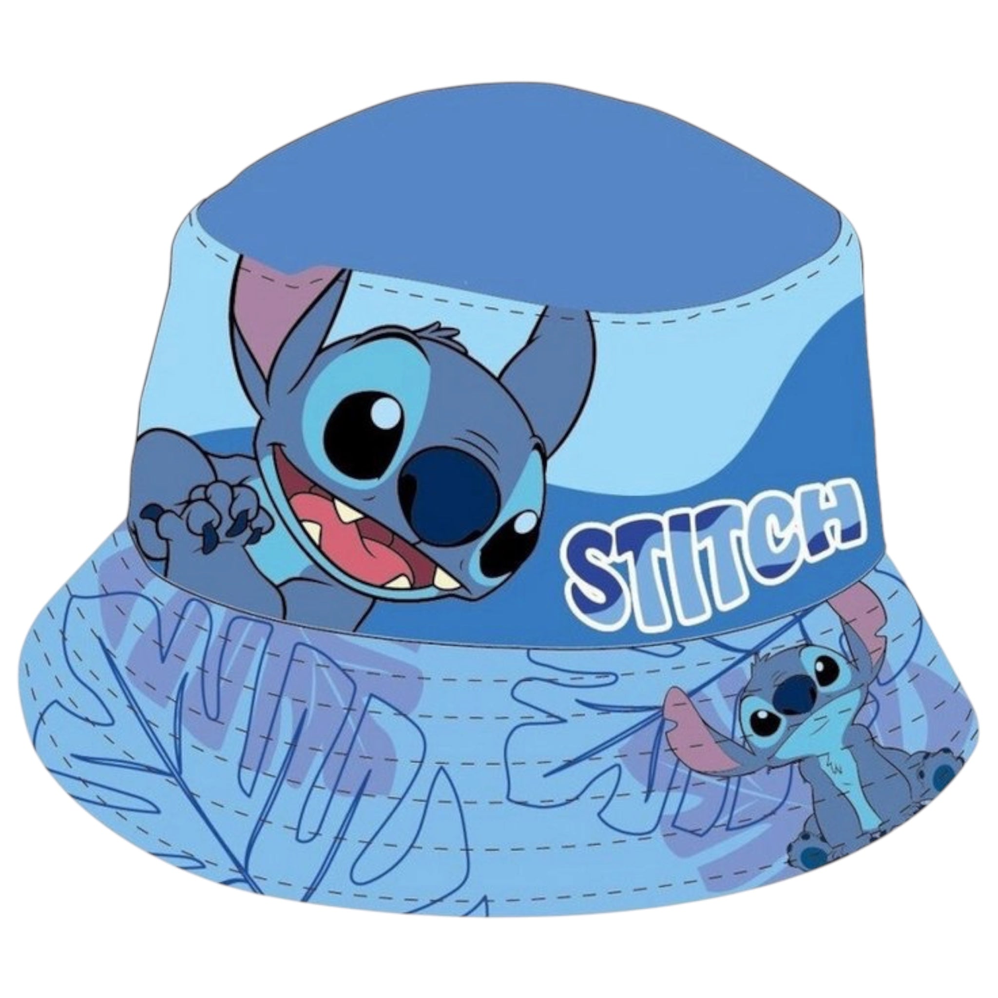 Disney Stitch Cappello Taglia 54 cm Pescatore Bambina Sole Bambini per Estate