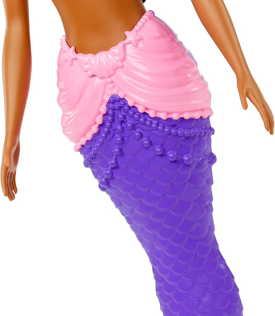 Mattel Barbie Dreamtopia Sirena Top fucsia e coda viola