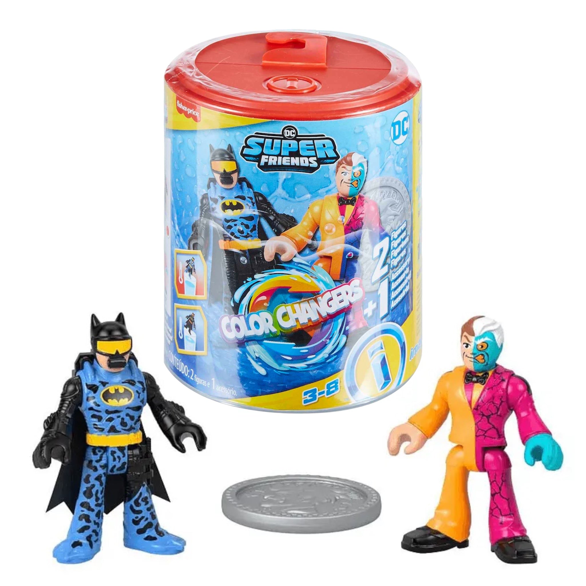 Fisher-Price Imaginext DC Super Friends Batman & Two Face Giocattoli per bambini