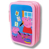 Astuccio PEPPA PIG a tre scomparti di rosa 44 pezzi