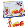 Hasbro Marvel Spidey Iron Man con Motocicletta
