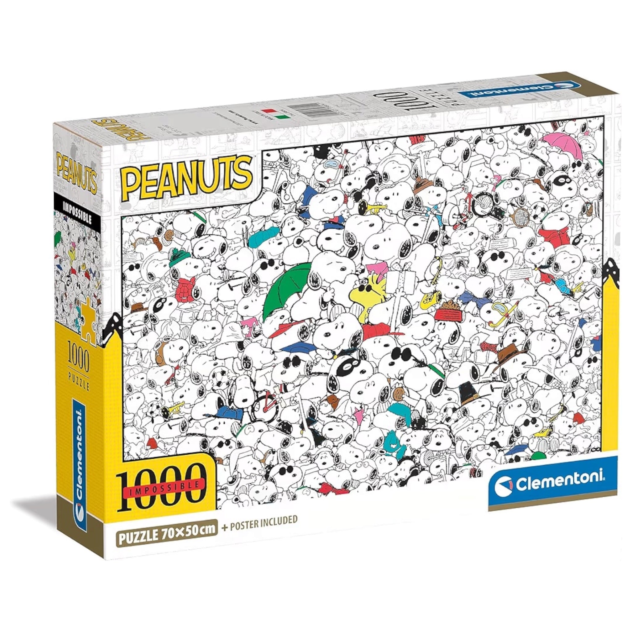 Clementoni Puzzle Peanuts Impossible 1000 Pezzi Adulti Personaggio dei Fumetti