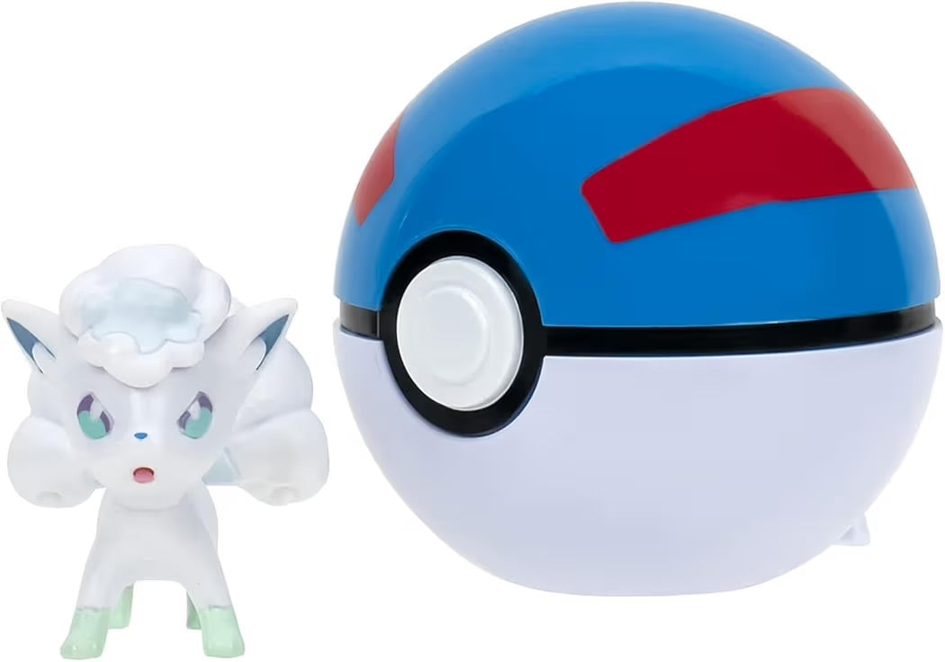 Pokémon Clip’n’Go Alola Vulpix con Super Ball PKW3135 Personaggio 5 cm