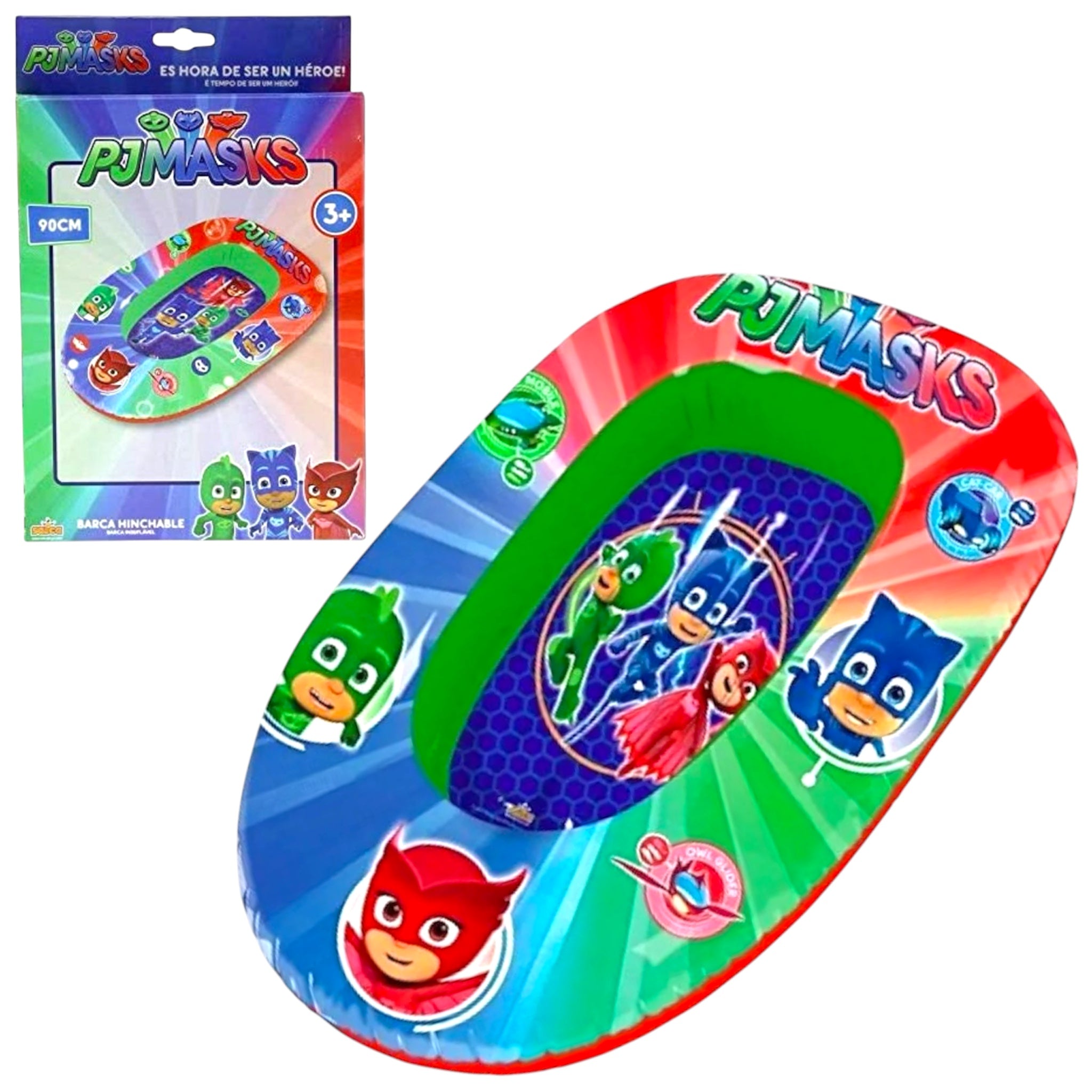 Pj Masks Canotto Barca gonfiabile per Mare, Piscina e Relax Estivo