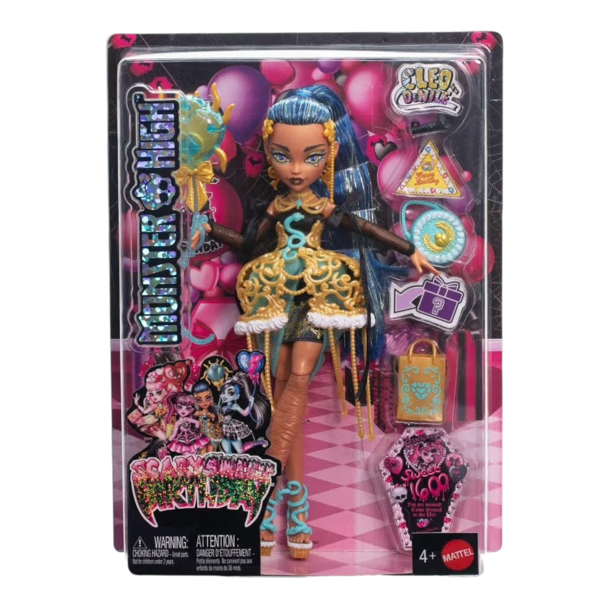 Mattel Monster High Cleo De Nile Bambola con accessori