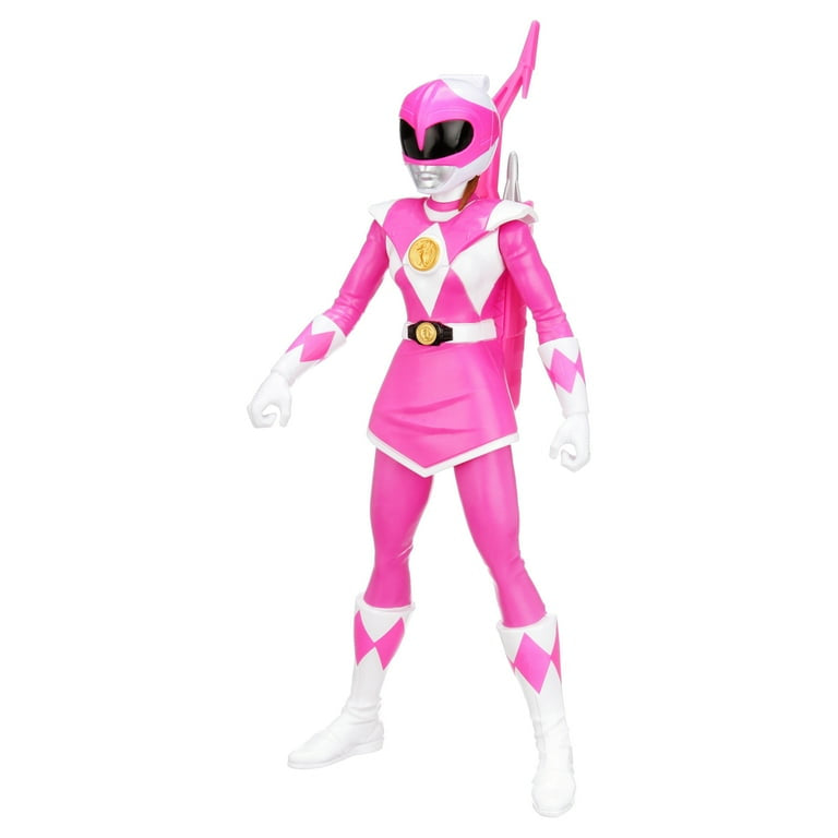 Hasbro Power Rangers Mighty Morphin Pink Action figure Hero da 30 cm con accessori ispirata alla serie TV
