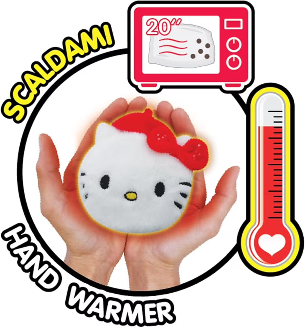 HELLO KITTY Sbabam Funny Box Scaldamani Portatile Riutilizzabile 1pz Kuromi, Cinnamoroll e My Melody