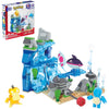 MEGA Pokemon Avventura Acquatica Set da Costruzioni da 319 Pezzi con Squirtle, Psyduck e Finneon, Scenario Mobile e Personaggi Snodabili
