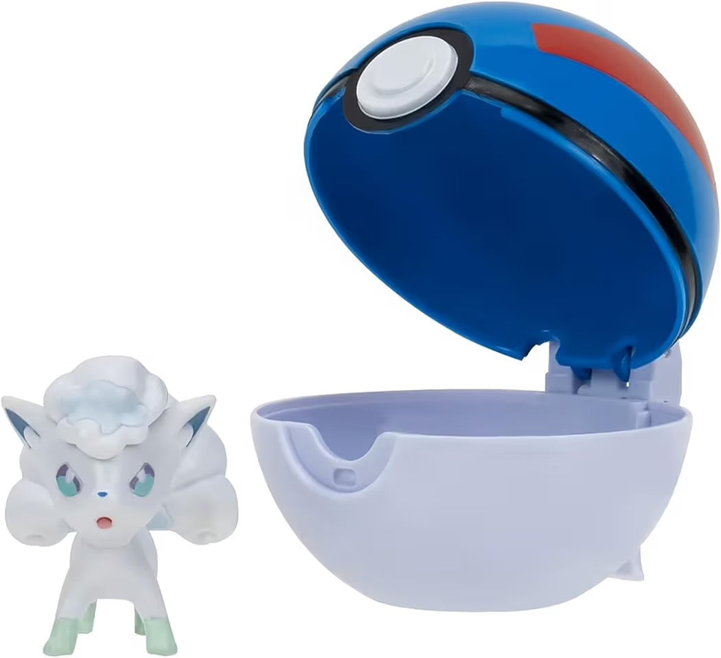 Pokémon Clip’n’Go Alola Vulpix con Super Ball PKW3135 Personaggio 5 cm