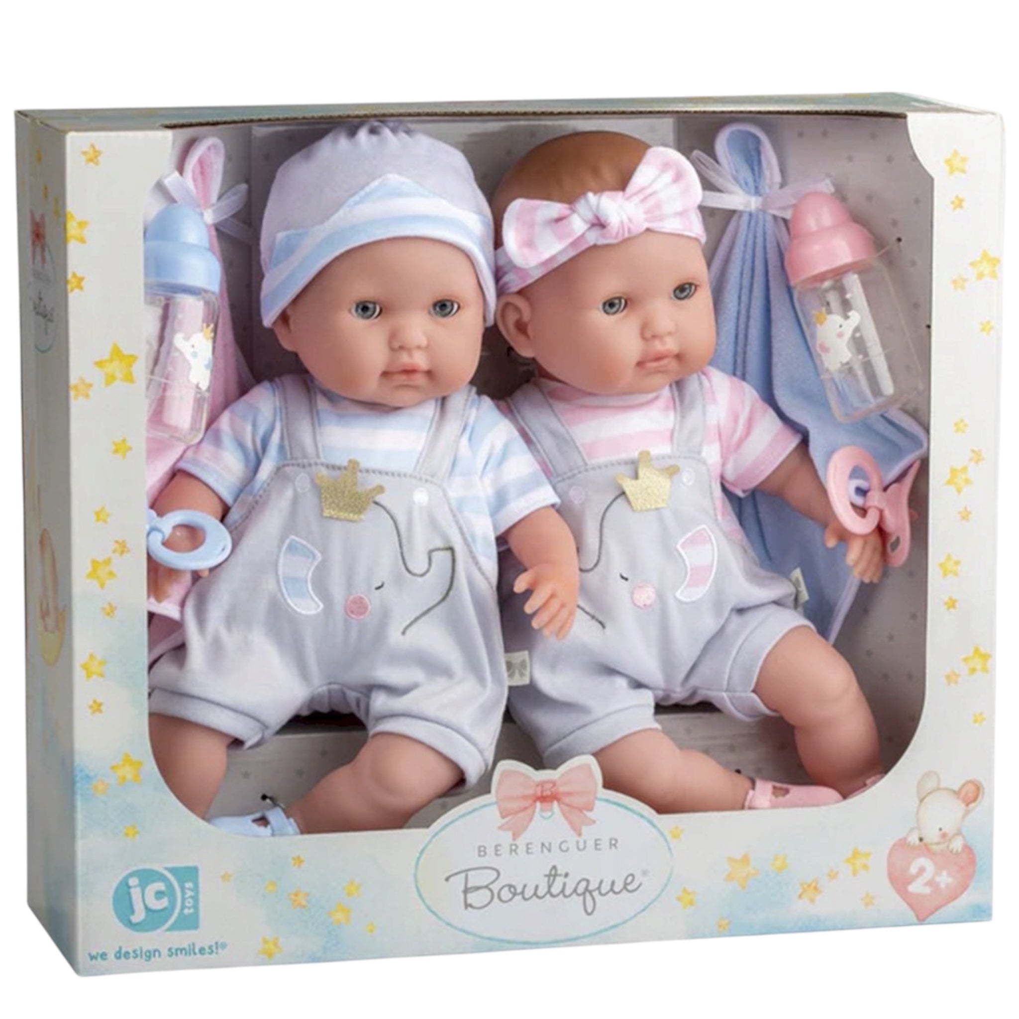 JC Toys Gemelli Berenguer Boutique Bambola da 38 cm Corpo Morbido