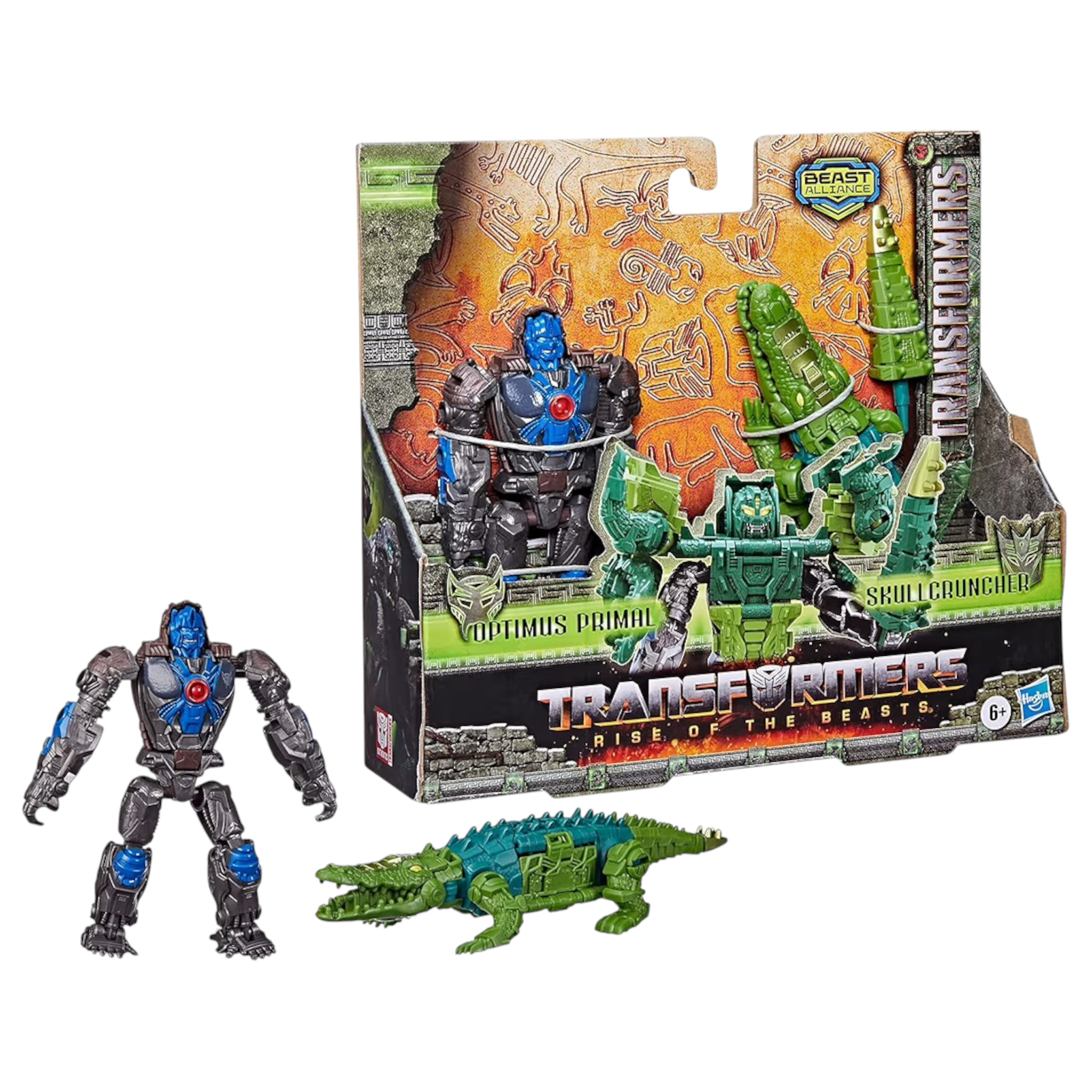 Hasbro Transformers Il Risveglio Beast Alliance Optimus Primal e Skullcruncher Rise of the Beasts