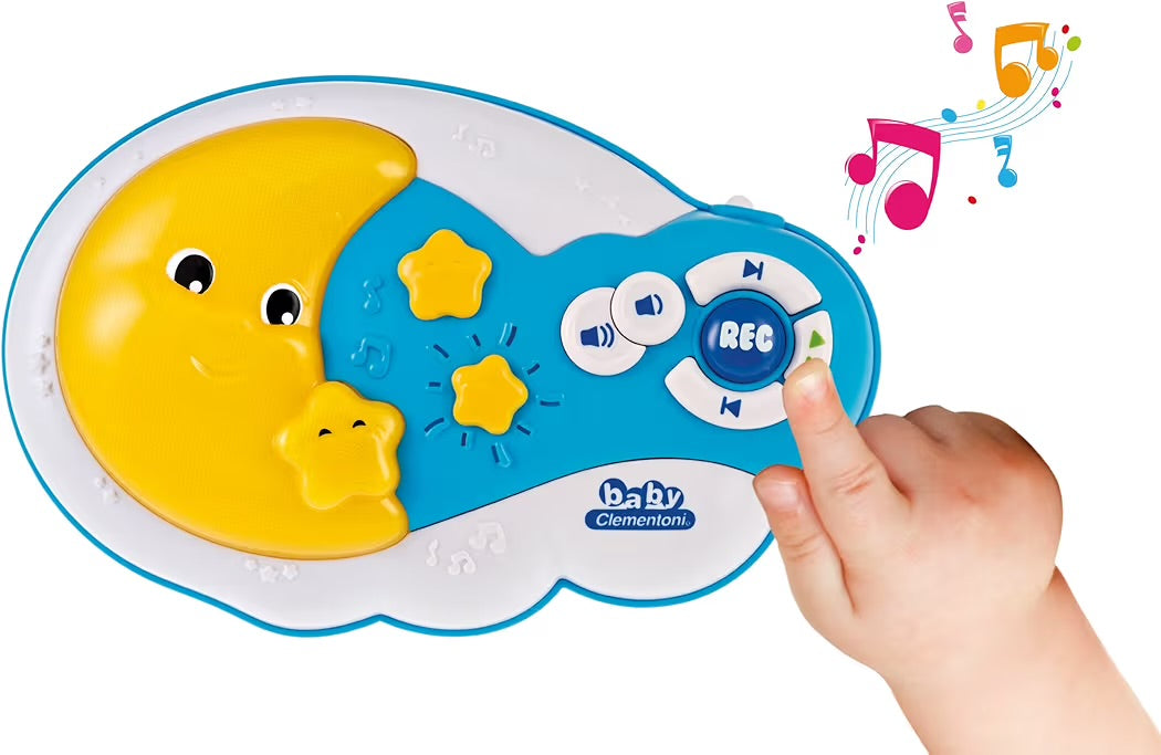 Clementoni Giostrina Culla Ninna Nanna della Luna 3 in 1 con Musica e Registrazione Voce