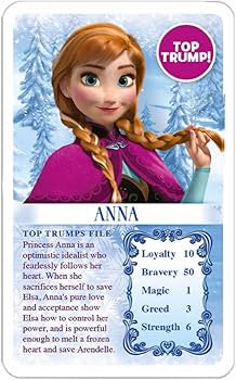 Top Trumps Minis Card Game Disney Forzen mazzo di carte Who is the most magical?