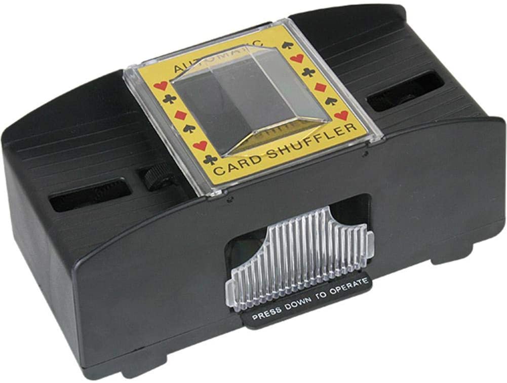 Mescola carte automatico con 2 livelli ideale per carte con dimensioni 9 x 6,5 cm