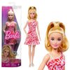 Mattel Barbie Fashionistas HJT02 Bambola con Coda Bionda, Vestito Floreale e Sandali Plateau