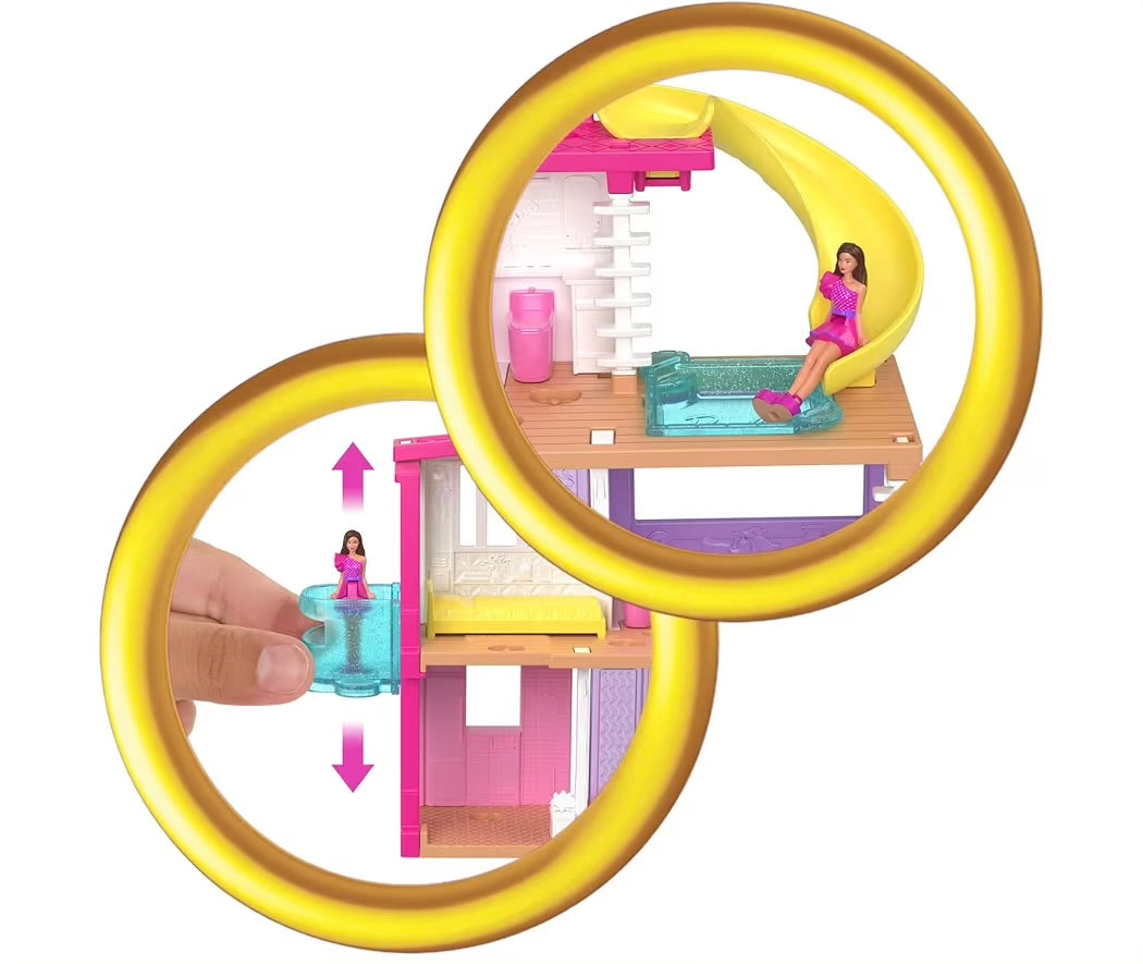 Mattel Barbie Mini BarbieLand Casa dei Sogni 3 HYF47 con Mini Bambola e Accessori