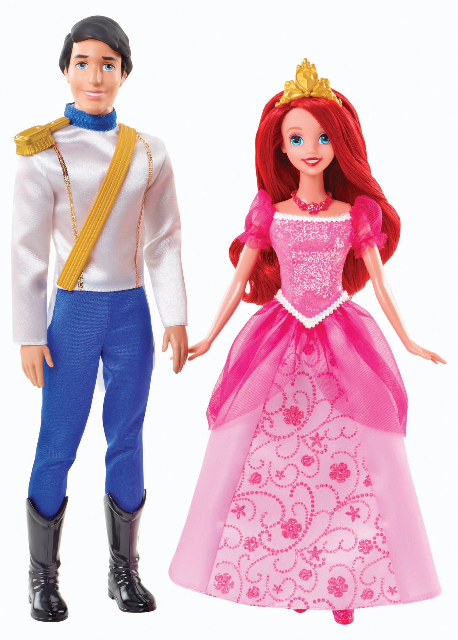 Mattel Disney Princess  Ariel ed Erik, set di 2 bambole